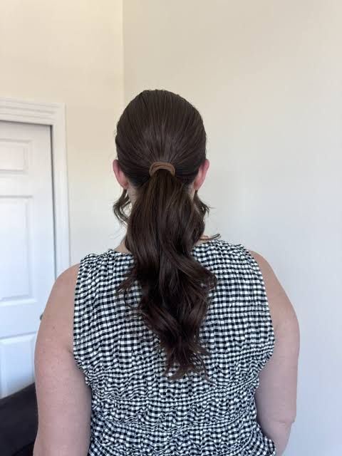 Layers Visual Idea — Low Ponytail with Bow