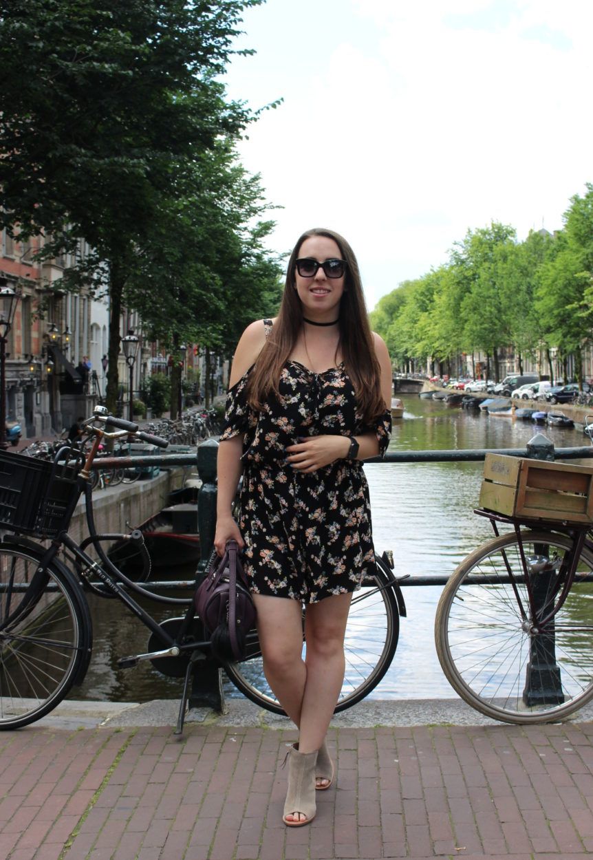 Floral Print Romper for a Casual Day Out Floral Print Romper for a Casual Day Out — Amsterdam Outfits