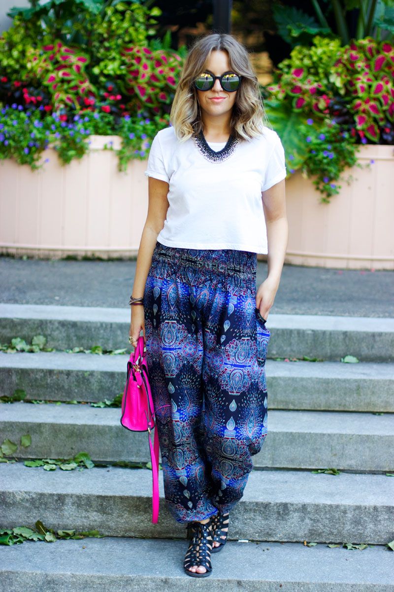 Harem Pants and Crop Top for Casual Comfort — Thailand Outfits
