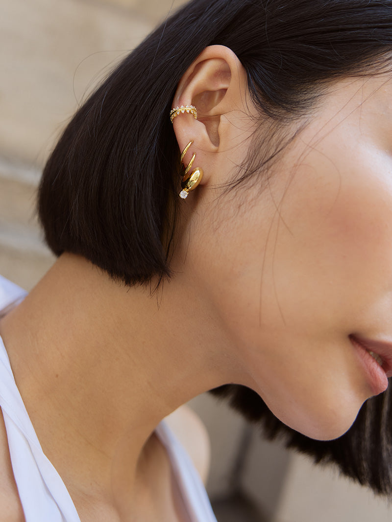 Mixed Metal Hoops for a Contemporary Feel — Hoop Earrings