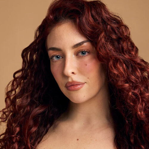 Rich Ruby Red Air-Dried Waves — Ruby Red Hair
