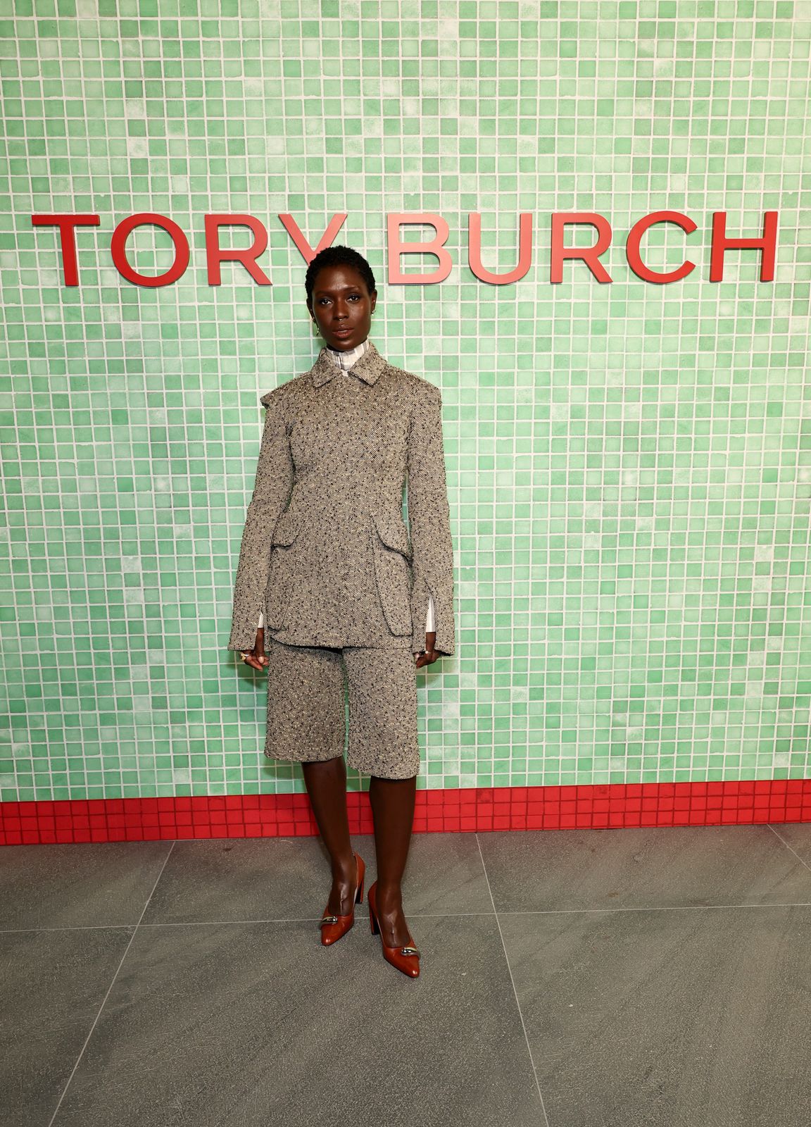 Tweed Jacket and Shorts Set with Collared Shirt Tweed Jacket and Shorts Set with Collared Shirt — Tory Burch Outfits