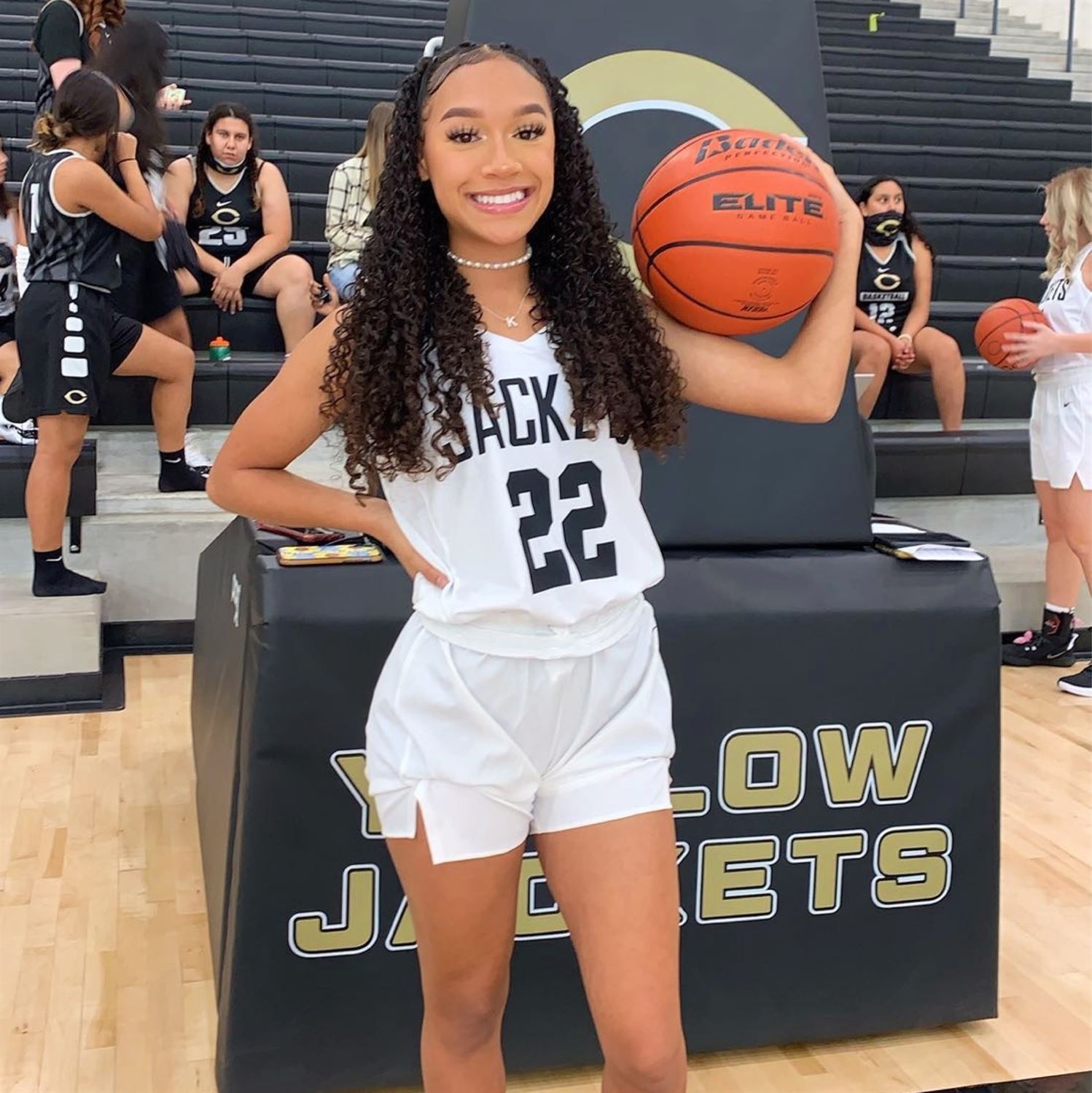 Half-Up, Half-Down Curls — Basketball Hairstyles