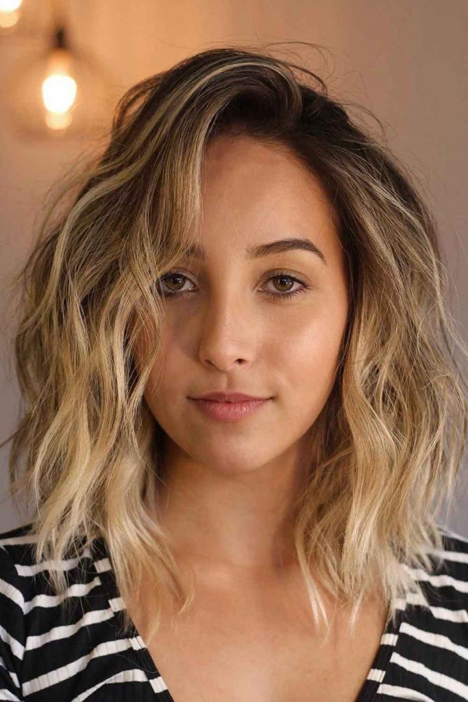 Shoulder Visual Idea Shoulder Visual Idea — Balayage Short Hair