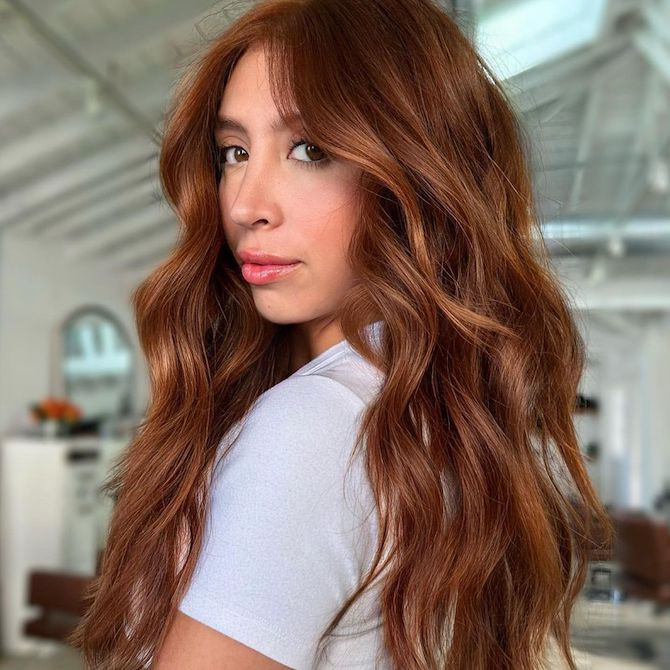 Deep Copper Brown With Lighter Tones Deep Copper Brown With Lighter Tones — Copper Brown Hair