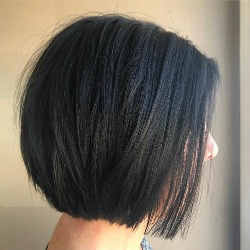 Thick Layered Chin Bob Thick Layered Chin Bob — Long Bob