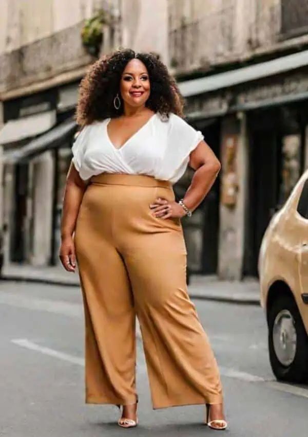Dolman Sleeve Top with Palazzo Pants: Chic Comfort — Outfits for Big Arms