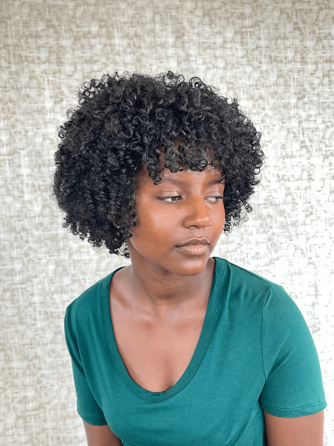 Short Black Bob With Defined Finger Coils Short Black Bob With Defined Finger Coils — 3C Hairstyles