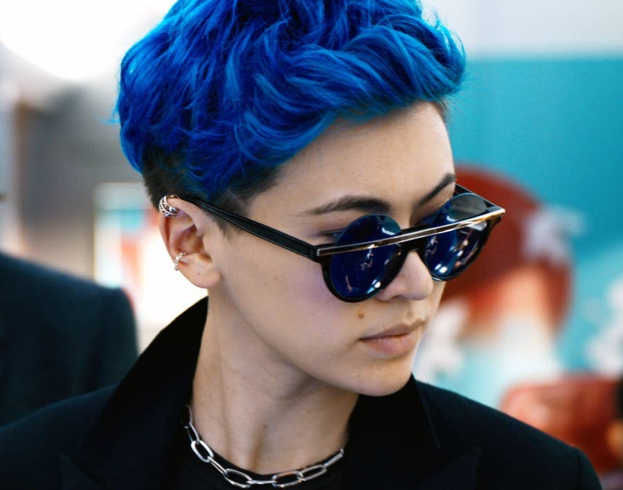 Ear Length Visual Idea Ear Length Visual Idea — Blue Hair