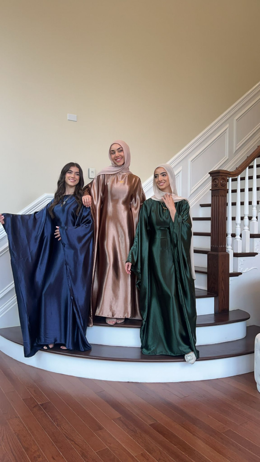 Jewel-Toned Satin Abayas for a Luxurious Modest Statement — Abaya Outfits