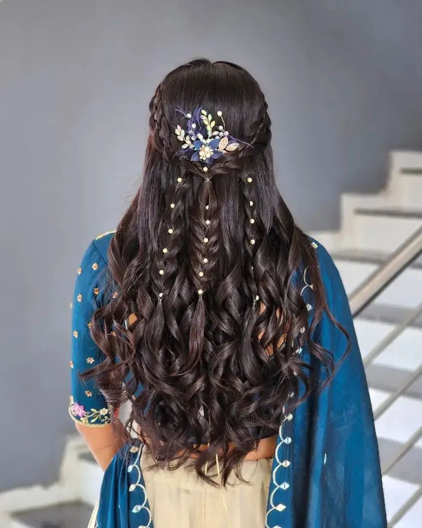 Dark Brown Visual Idea — Boho Braided Wedding Hair