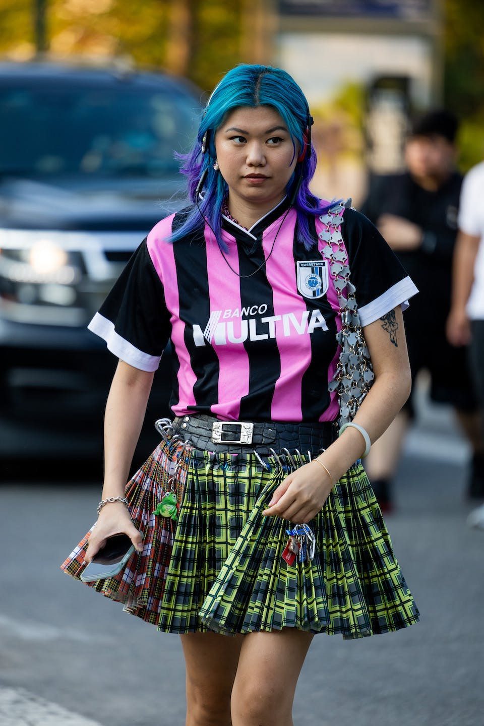Jersey Top and Plaid Pleated Mini Skirt Jersey Top and Plaid Pleated Mini Skirt — Blokecore Outfits