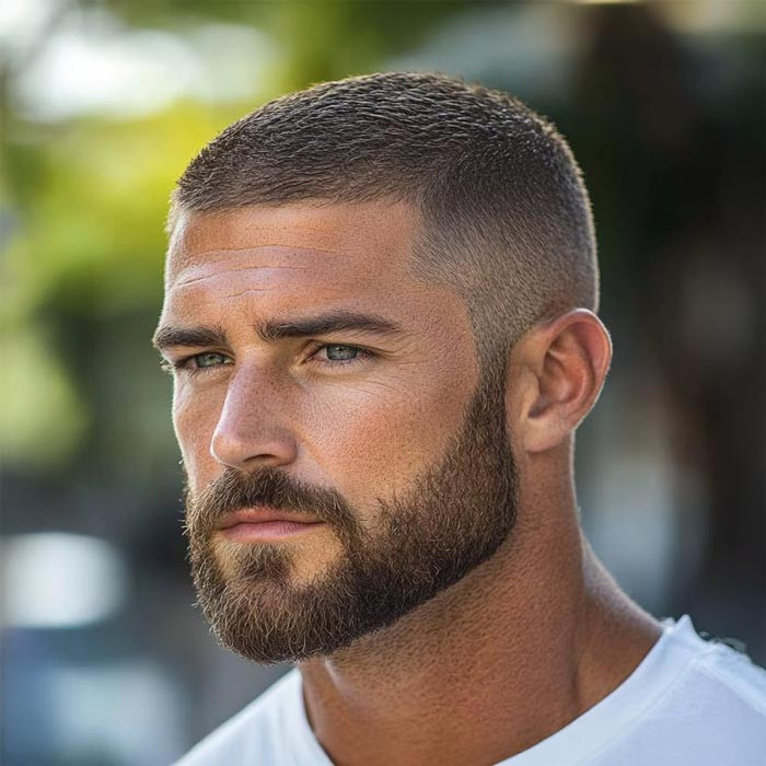 Uniform Dark Brown Buzz Cut — Buzz Cut for Men