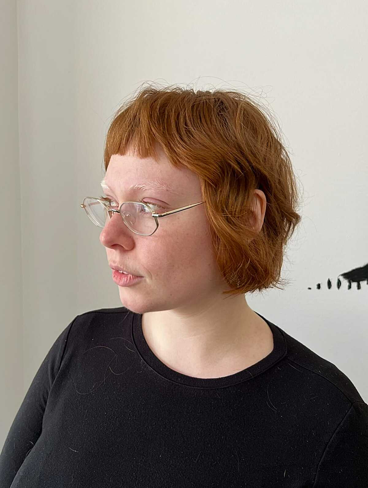 Ear-Length Visual Idea Ear-Length Visual Idea — Natural Red Hair