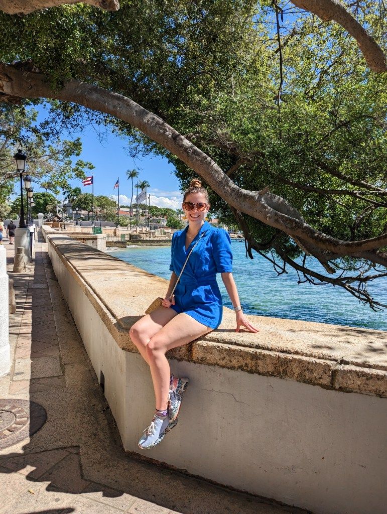 Bright Blue Romper for Coastal Exploration Bright Blue Romper for Coastal Exploration — Puerto Rico Outfits