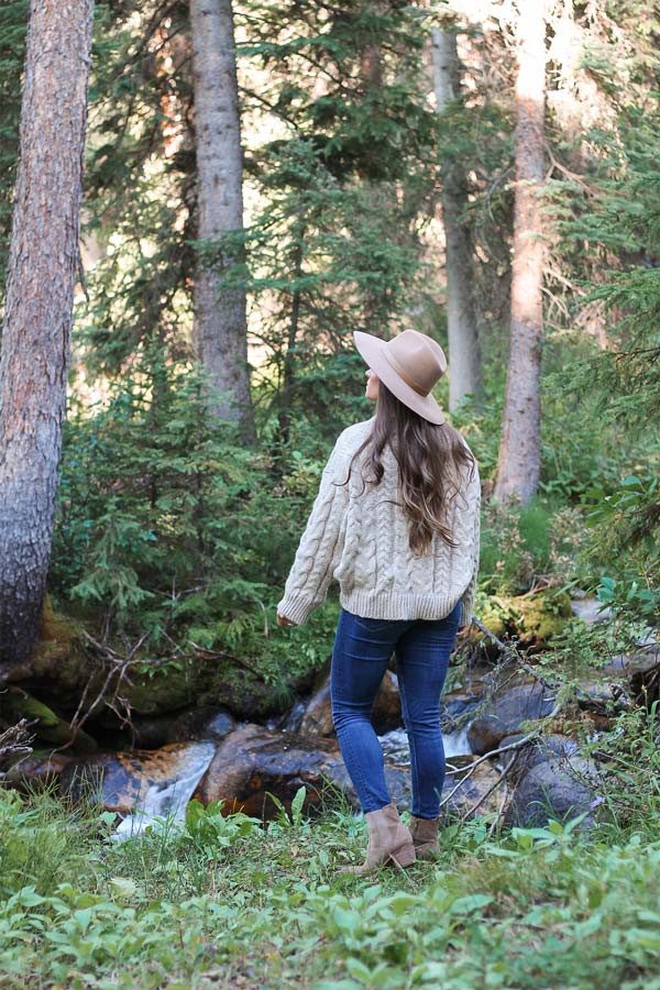 Cable-Knit Sweater and Jeans with Fedora for Relaxed Ranch Style — Dude Ranch Outfits