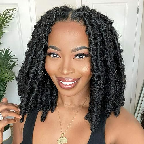 Collarbone Butterfly Locs With Loose Curls Collarbone Butterfly Locs With Loose Curls — Soft Locs Bob