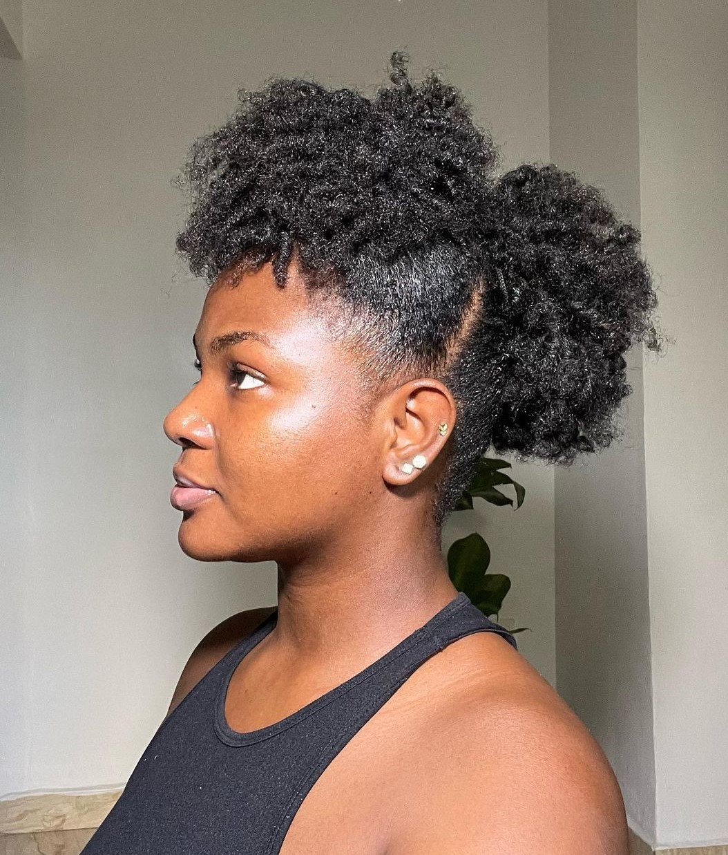 Textured Puff with Smooth Base — Low Puff