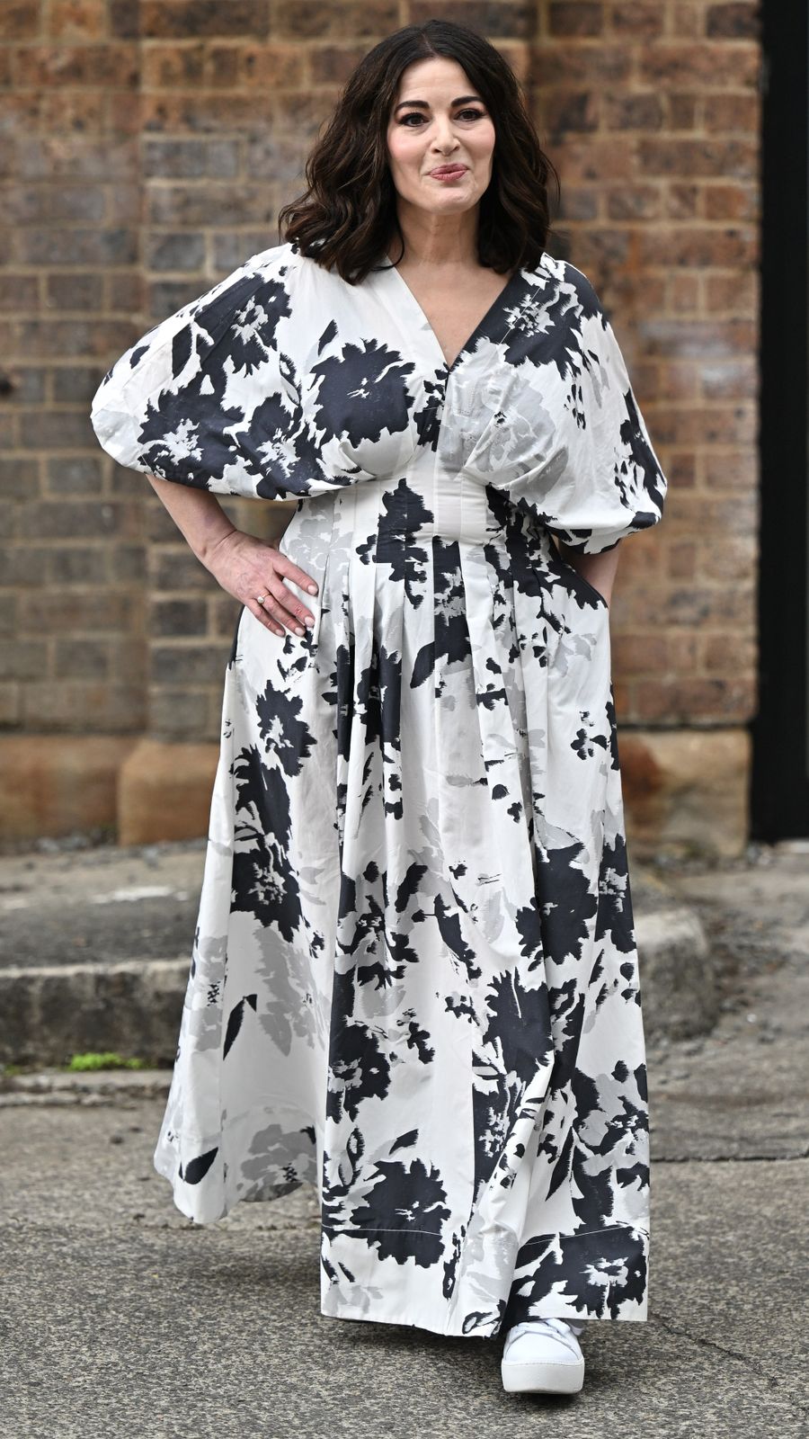 Bold Print Statement: Floral Dress with Sneakers Bold Print Statement: Floral Dress with Sneakers — Australia Outfits