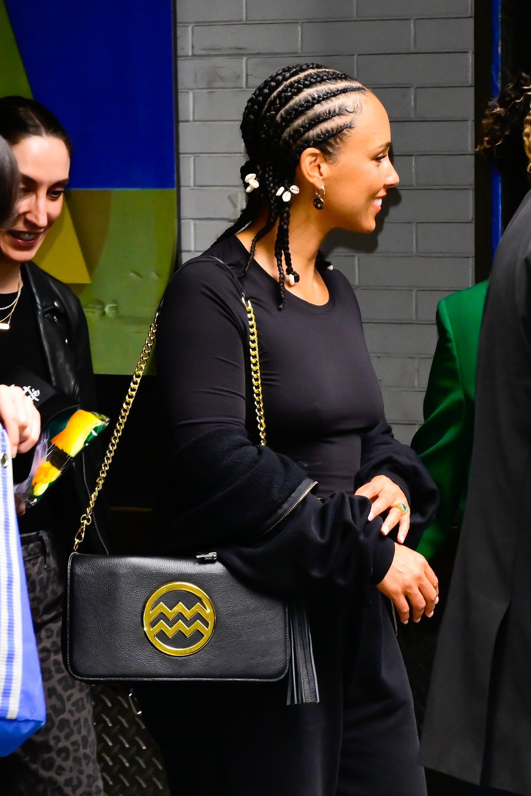 Mid-Back Cornrows With Seashell Beads Mid-Back Cornrows With Seashell Beads — Alicia Keys Braids