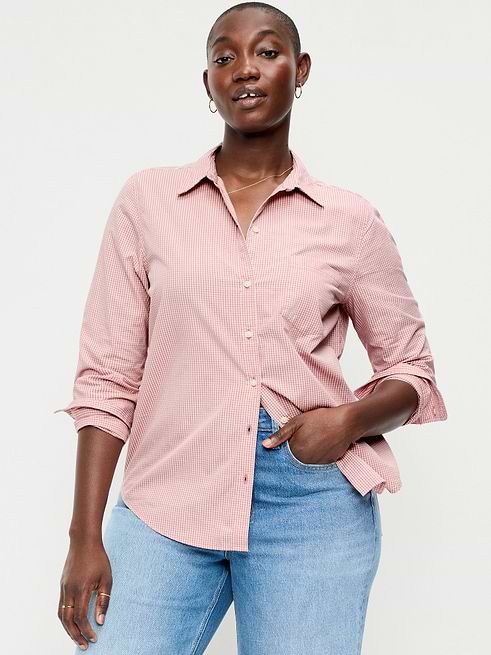 Old Navy Women's Classic Button-Down Shirt - Multi - Size XS