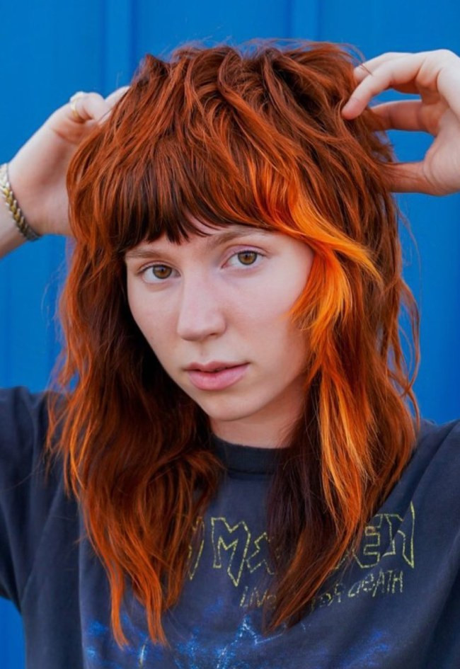 Shaggy Mullet Visual Idea Shaggy Mullet Visual Idea — Orange Hair