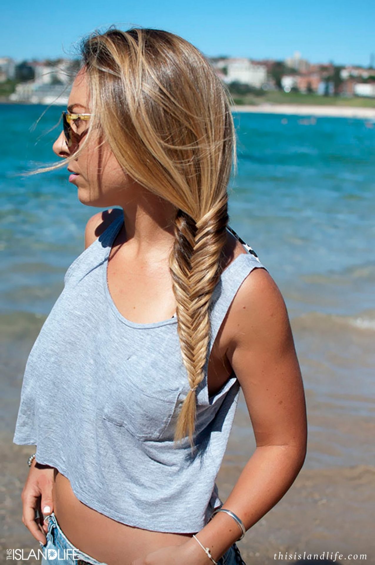 Intricate Blonde Fishtail Braid — Side Braid