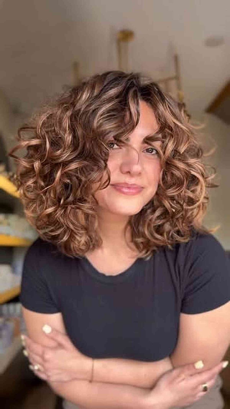 на уровне плеч Visual Idea на уровне плеч Visual Idea — Haircuts for Curly Hair