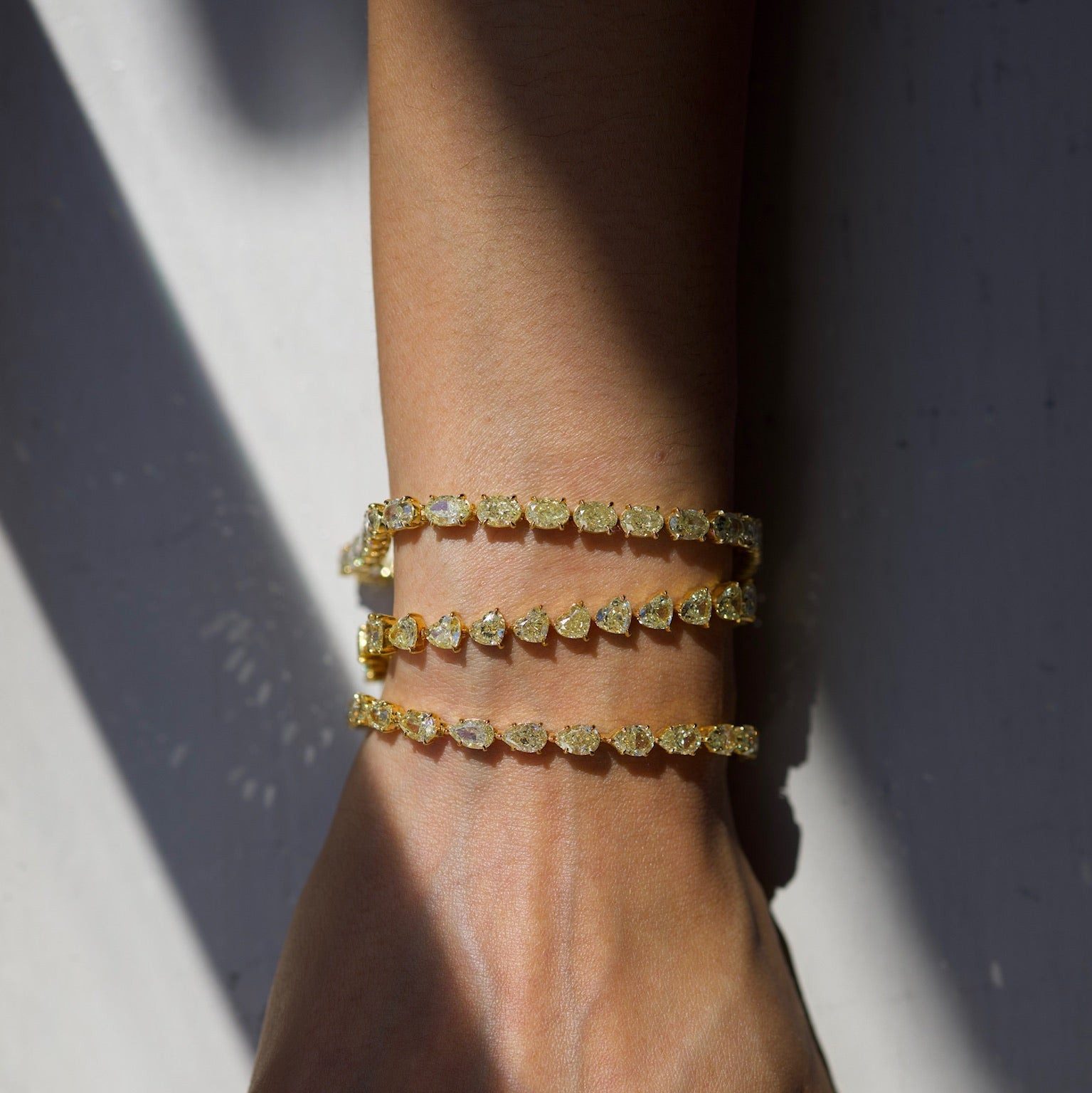 Playful Diamonds: Heart-Shaped Tennis Bracelets Playful Diamonds: Heart-Shaped Tennis Bracelets
