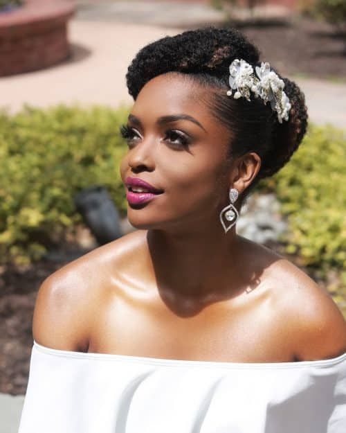 Afro Updo with Accessories — Prom Hairstyles for Black Women