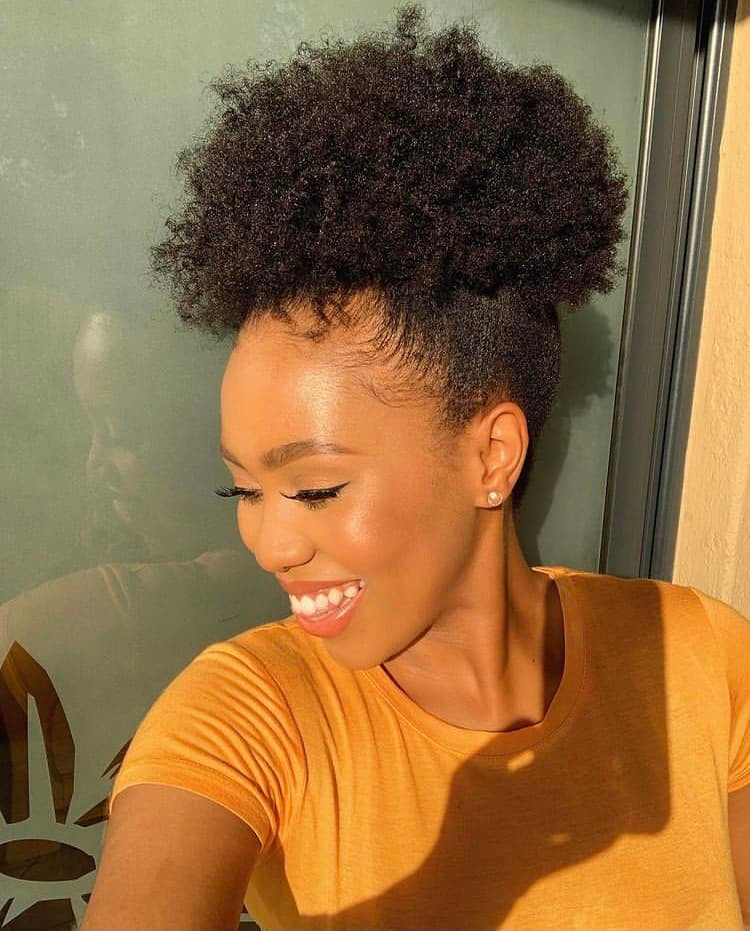 High Puff On Collarbone Length High Puff On Collarbone Length — Puff Hairstyles Natural Hair