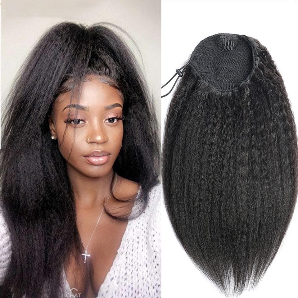 No Bangs Visual Idea — Ponytail with Extensions