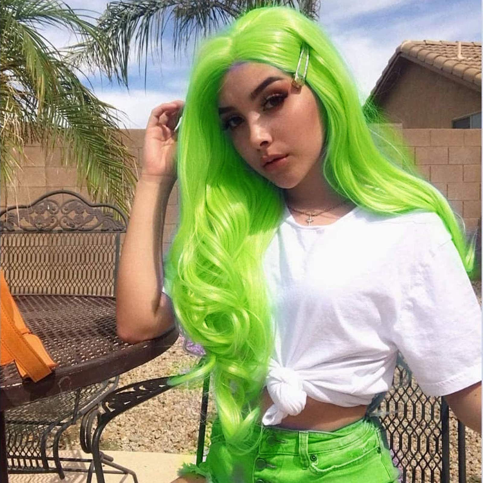 Sunny Neon Green Waves Sunny Neon Green Waves — Neon Green Hair
