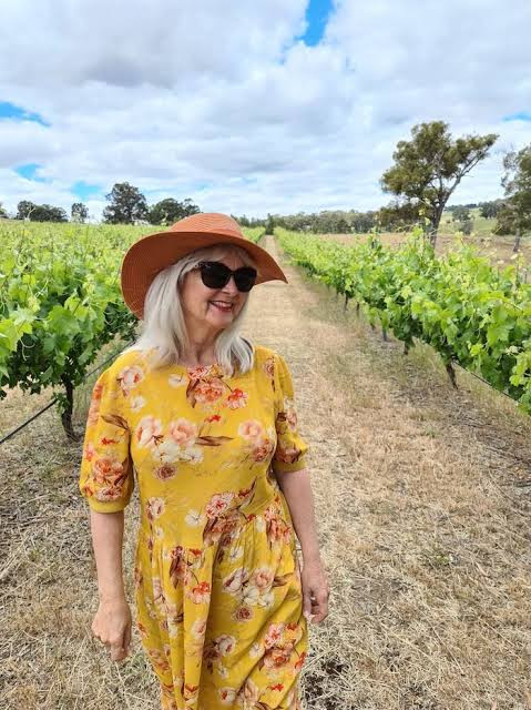 Yellow Floral A-Line Midi Dress for Sunny Days — Dresses for Women Over 70
