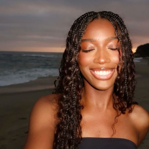Mid-Back Box Braids with Wavy Ends — Boho Twists