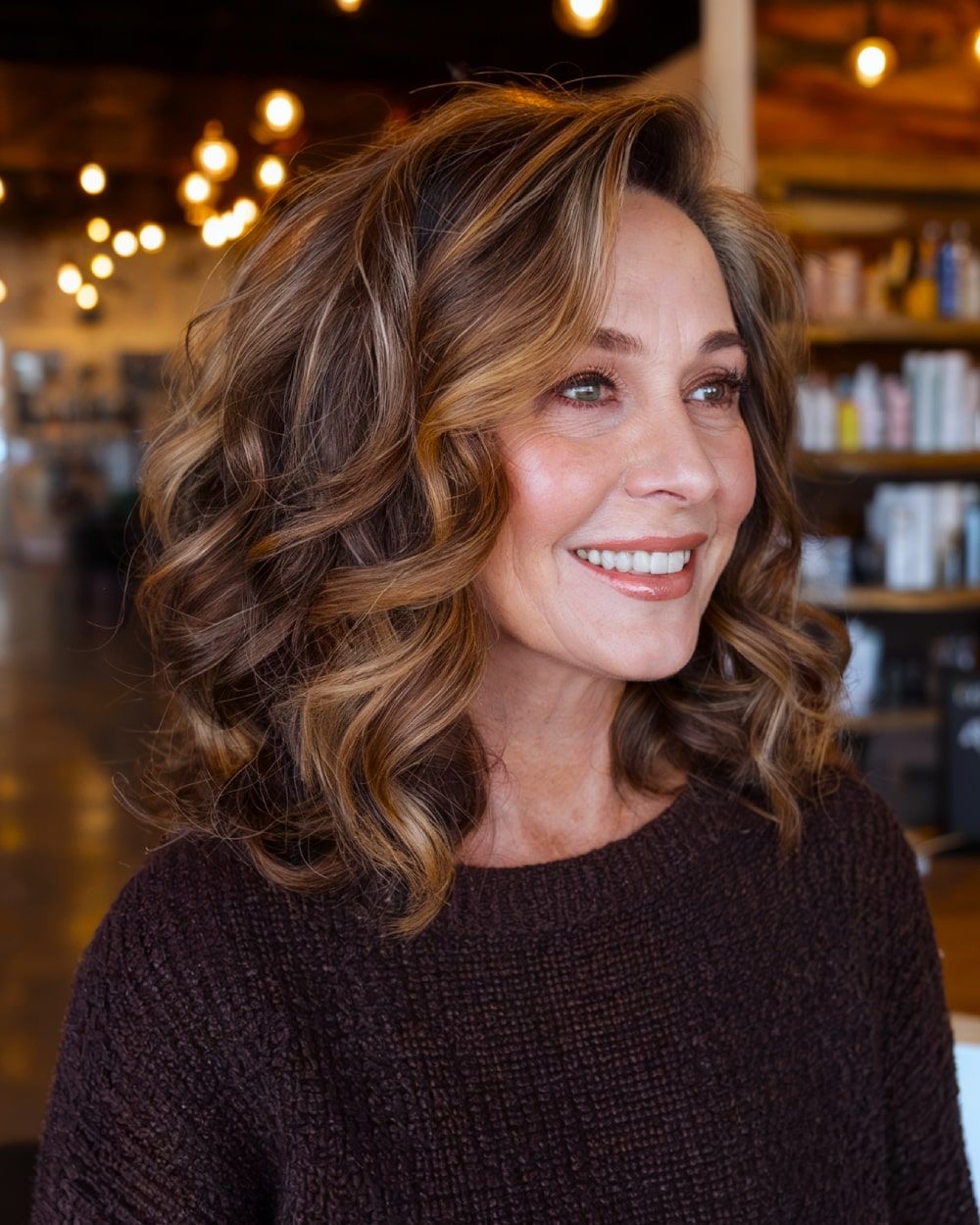 Medium Brown With Blonde Highlights Medium Brown With Blonde Highlights — Hair Color for Women Over 60