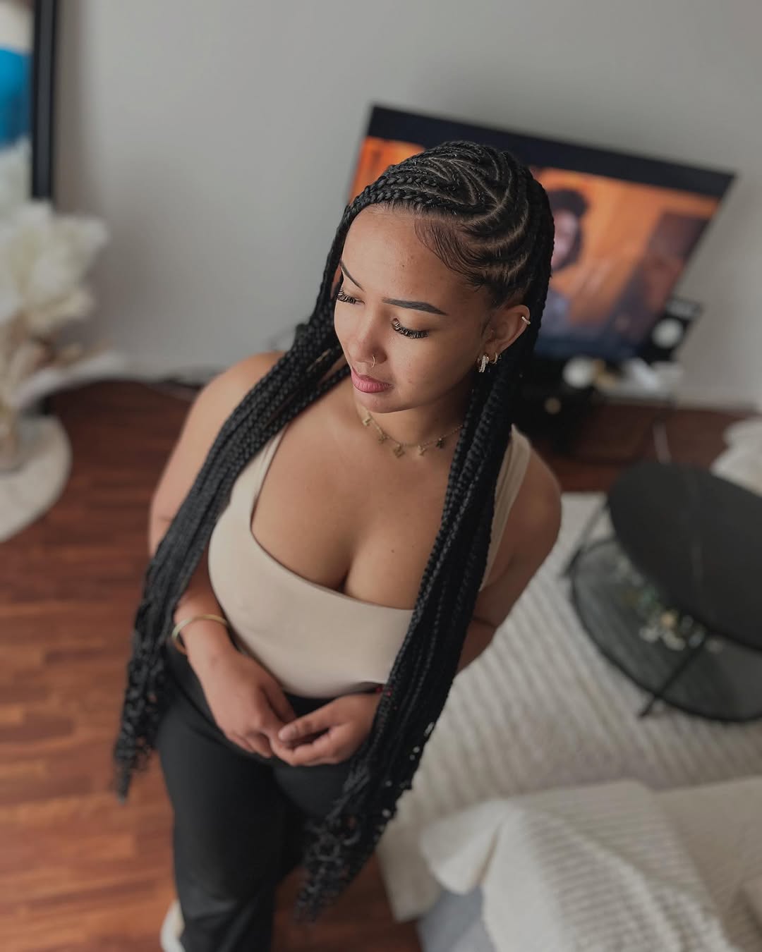 Clean Uniform Mid-Back Braids — Feed In Braids