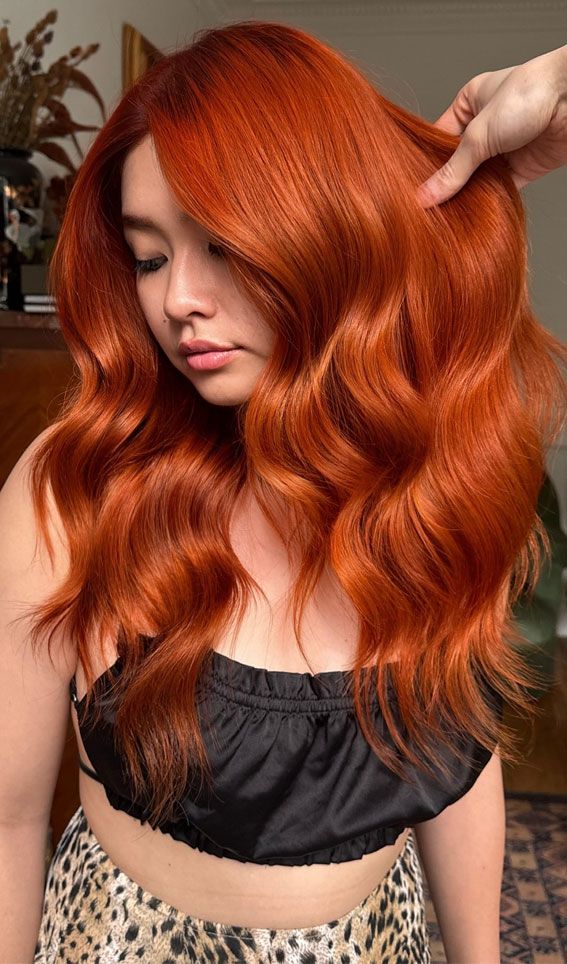 Beautiful Tangerine Soft Waves Beautiful Tangerine Soft Waves — Tangerine Hair