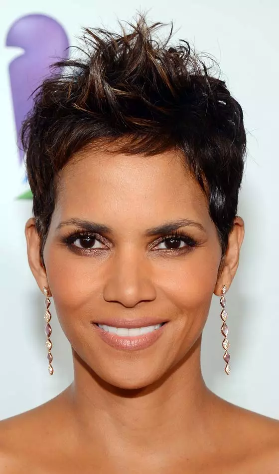 Short Dark Brown Pixie With Spiky Bangs — Spiky Hair