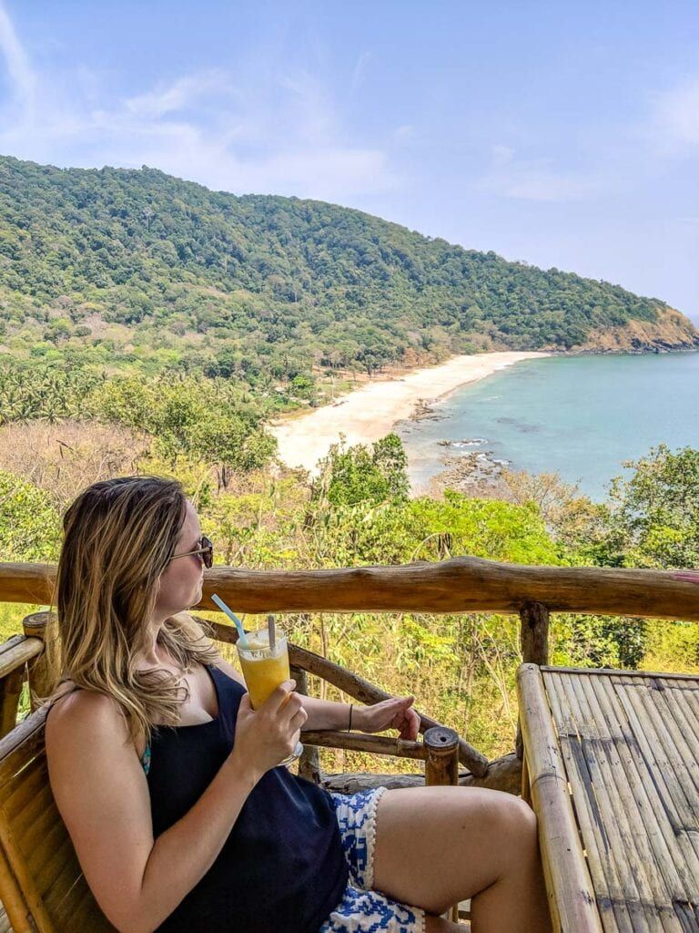 Pale Blue Linen Set for Beach Relaxation — Thailand Outfits