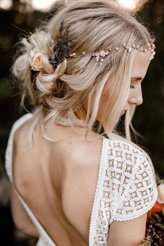Collarbone Visual Idea Collarbone Visual Idea — Boho Wedding Hair