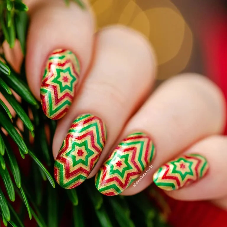 Shimmering Metallic Visual Idea Shimmering Metallic Visual Idea — Stamping Nails