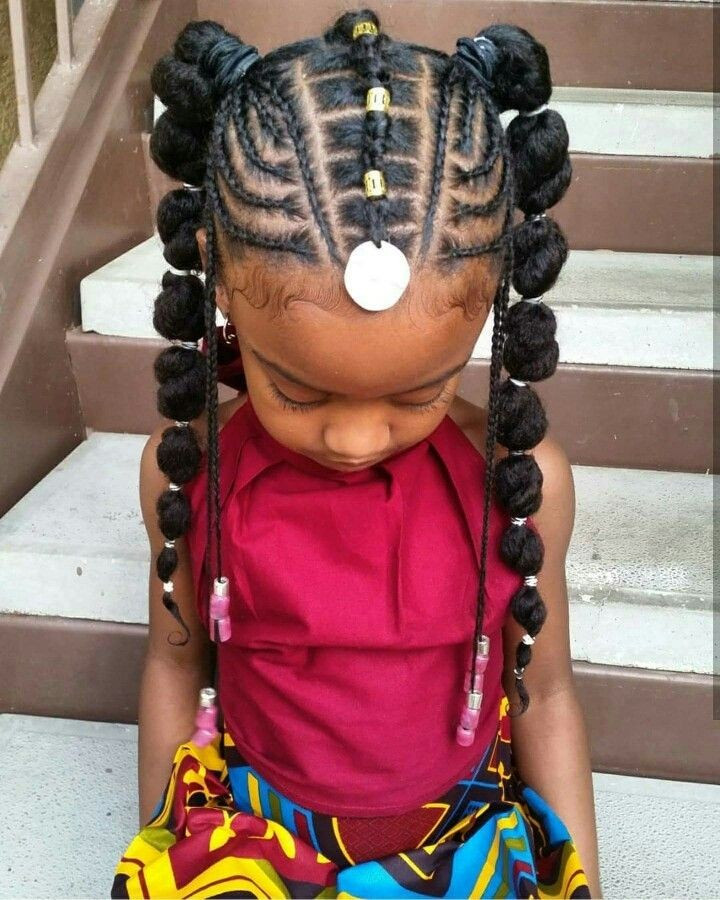Braids and Buns Combination Braids and Buns Combination — Little Girl Braids