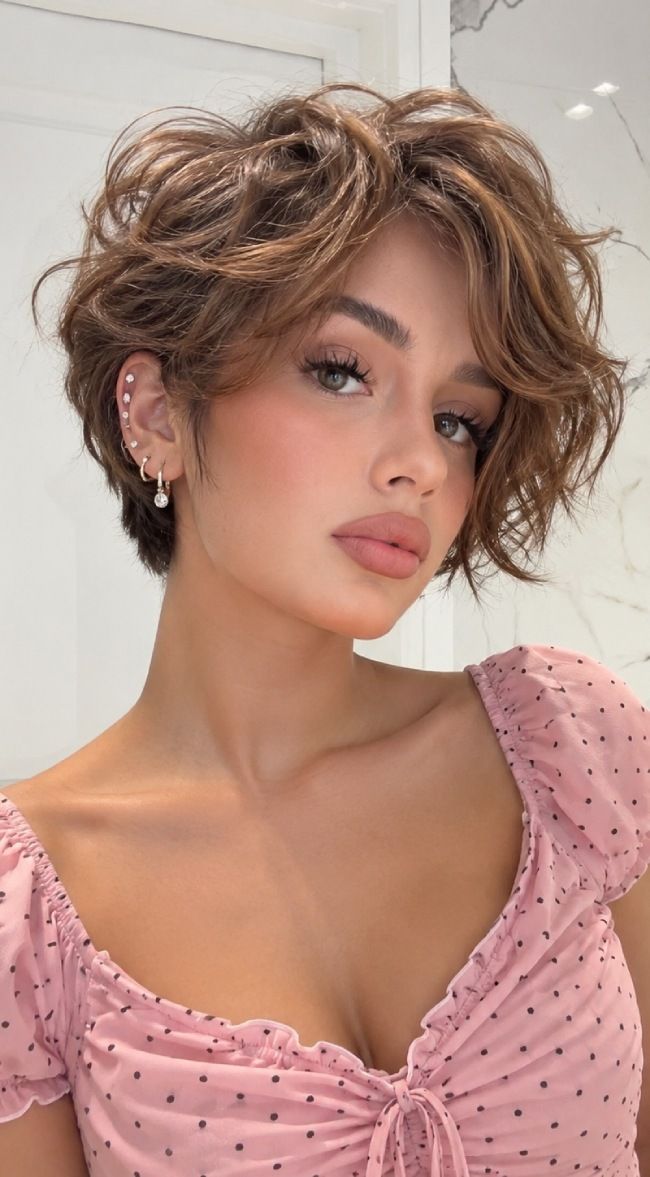 Textured Pixie With Side Bangs — Haircuts for Heart Shaped Faces
