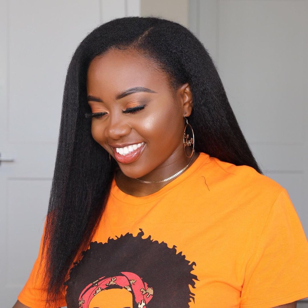 Shoulder Length Kinky Straight Blowout Shoulder Length Kinky Straight Blowout — Blowout Natural Hair