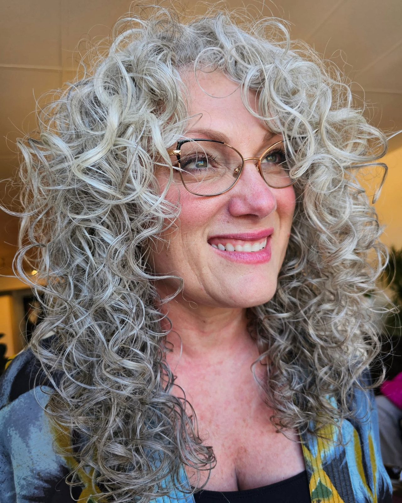 Textured Gray Shag Textured Gray Shag — Gray Curly Hair
