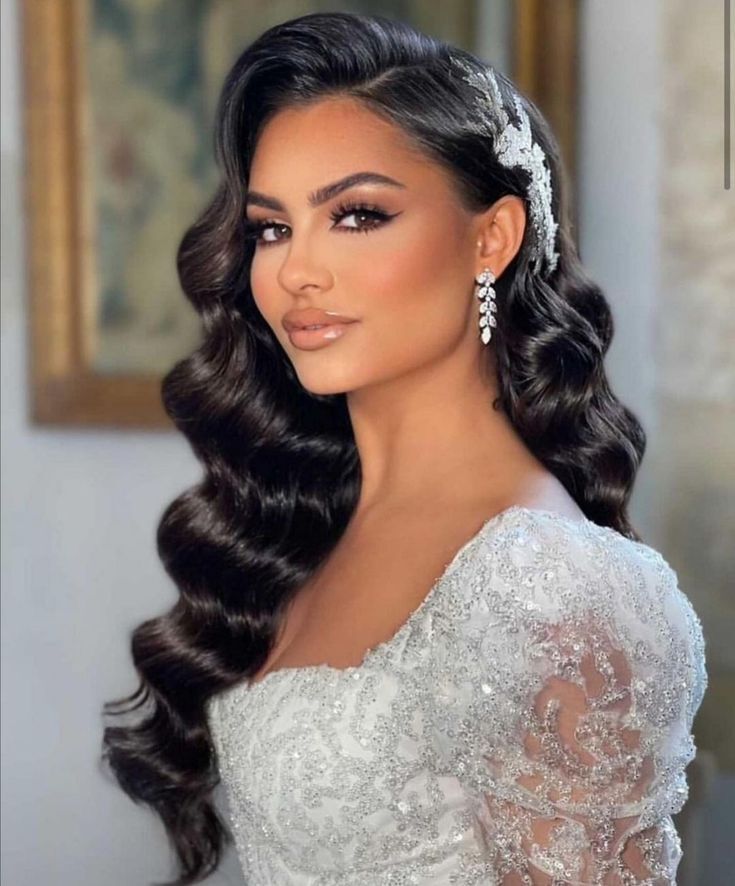 Hollywood Waves with Intricate Updo — Wedding Hairstyles for Long Hair