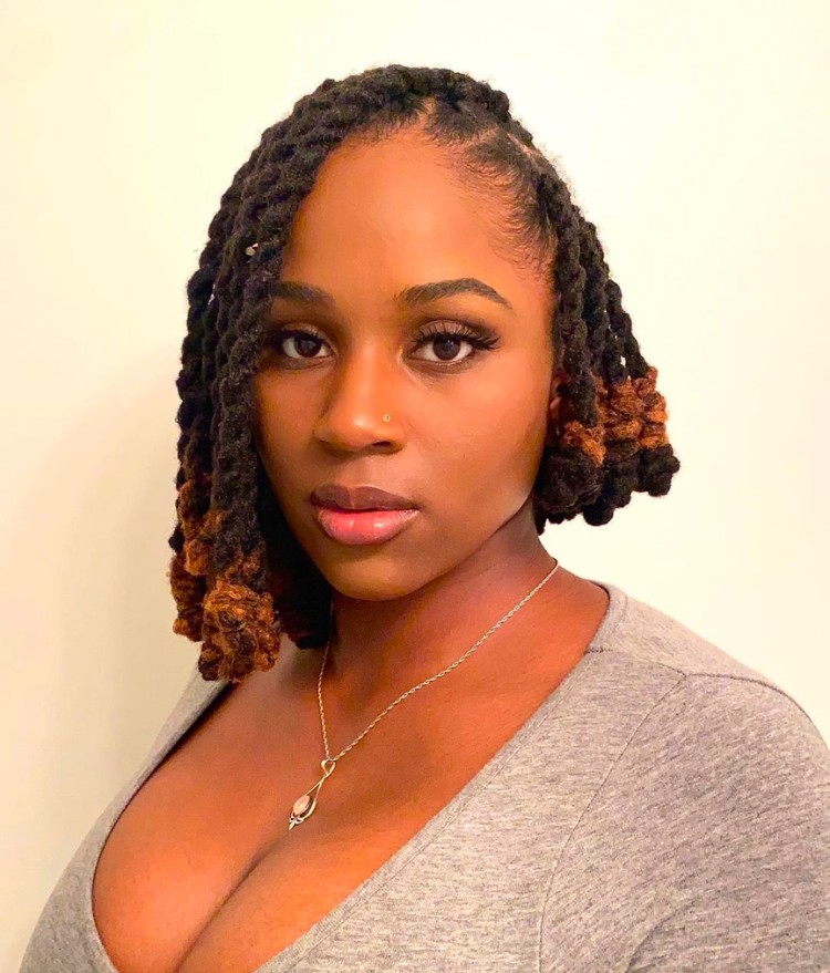 Two-Toned Twisted Locs — Loc Styles