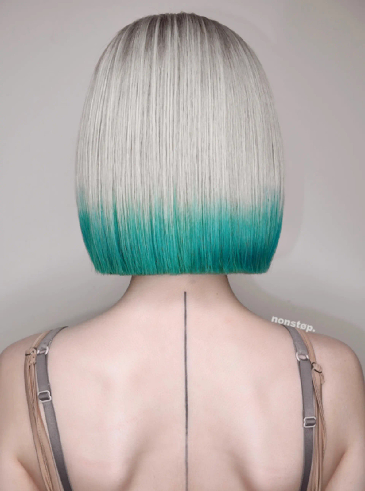 Chin Length Visual Idea Chin Length Visual Idea — Teal Hair