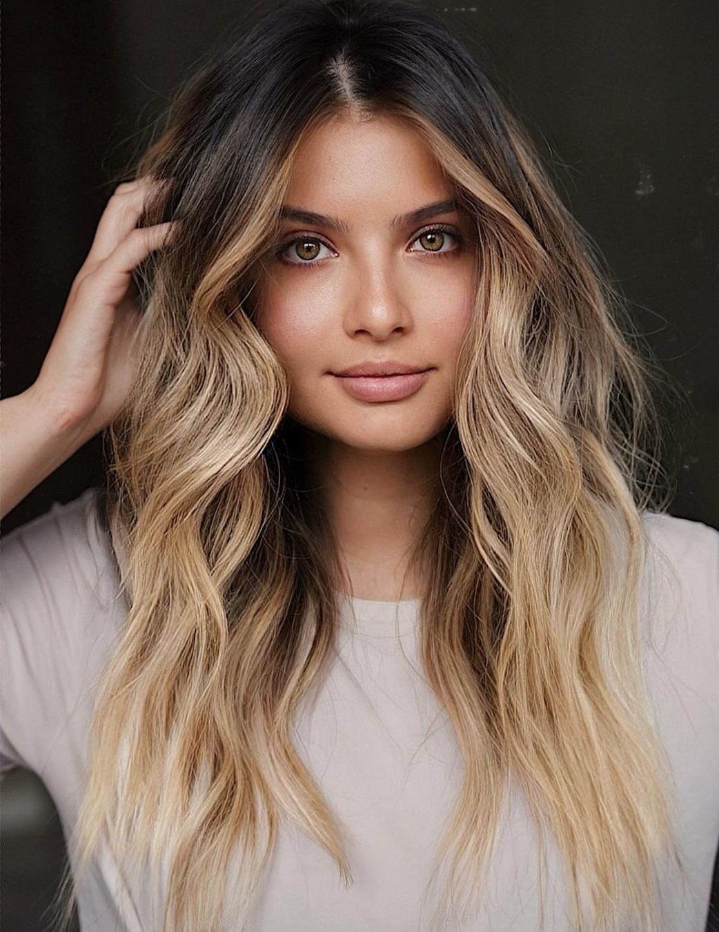 Gradient Dark Blonde Balayage Gradient Dark Blonde Balayage